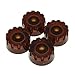 Dopro 4pcs USA(Imperial) LP Guitar Knurled Speed Dial Knobs 24 Fine Splines Control Knobs for Gibson Les Paul/CTS Pots Amber