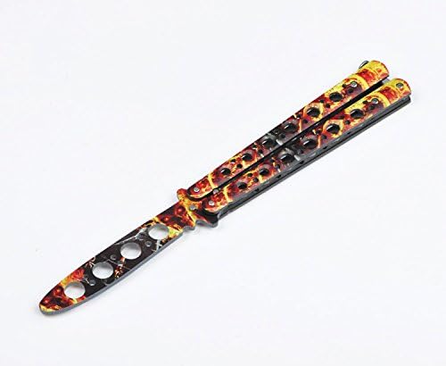Hysenss CSGO Titanium Practice Butterfly Trainer Dull Unsharpened Blade Improving Skills Safety