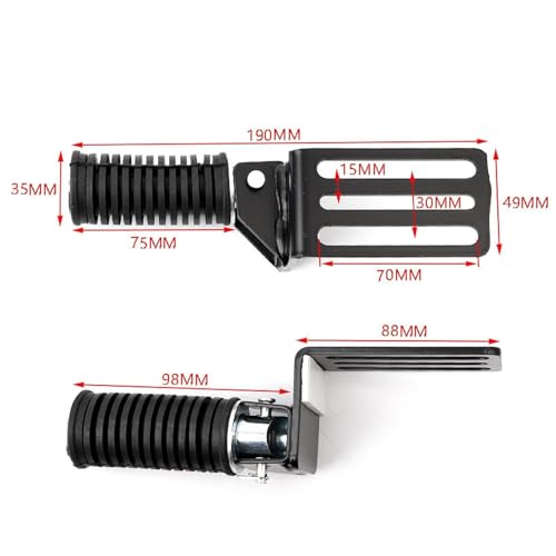 Image of 1Pair Electric Bicycle Foot Pedal With Screw Driver Front Footrest Folding For Electric Bicycle | Parts & Accessories | Motorcycle Parts | Footrests, Pedals & Pegs | Foot Pegs & Pedal Pads