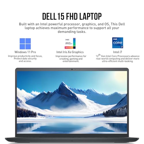 Image of Dell 2023 Newest Inspiron Laptop, 15.6 Inch Display, AMD Ryzen 5 3450U Processor, 16GB RAM, 1TB SSD, AMD Radeon Vega 8 Graphics, Wi-Fi, Webcam, Windows 11 Home in S Mode, Bundle with JAWFOAL