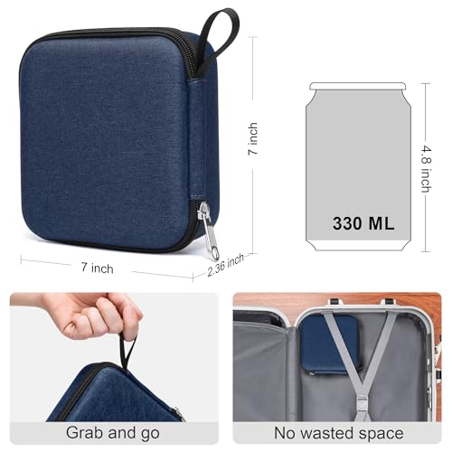 Image of Bukere Travel Sunglasses Organizer Case Adjustable Slot For Multiple Eyeglasses Hard-shell Portable Storage Box for Men Women