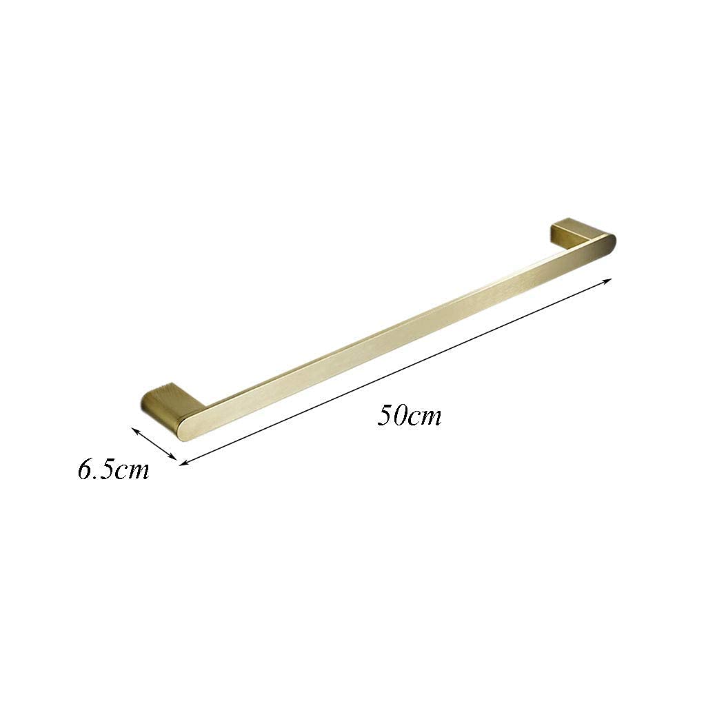 Badezimmer-Edelstahl-Handtuchhalter Gebürstetes Gold-Handtuchhalter Wand-Handtuchhalter-Handtuchstange für Badezimmer-Turm-Aufhänger/50Cm