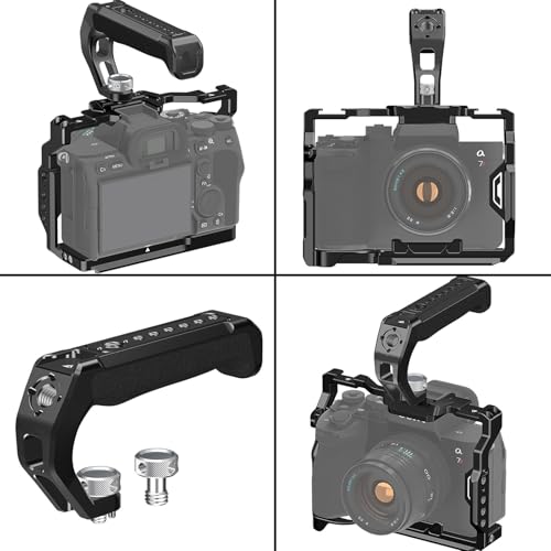 Camera handle top aluminium ergonomique avec bouton libération rapide - 2