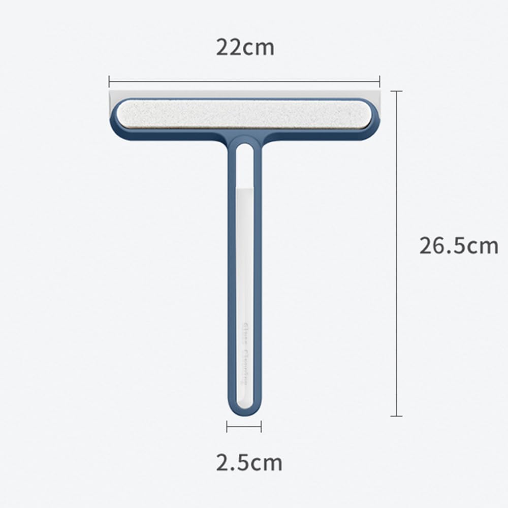Lavavetri, strumento multifunzione 3‑in‑1 con supporto in silicone | For la pulizia del vetro della doccia, dello specchio, delle piastrelle del bagno e degli spazi vuoti(White)