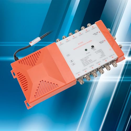 Amplificateur d'Antenne TV A112C 4G LTE Faible Bruit 1 Entrée 12 Sorties 220-240V