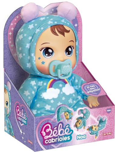 Lansay | Mon BÉBÉ CABRIOLES – Mimi Le Chat | Poupée Interactive en Pyjama Chaton | Fait des Galipettes Amusantes | Corps Tout Doux et Câlin | Jouet Éveil et + | Bébé Fille ou Garçon - vue 3