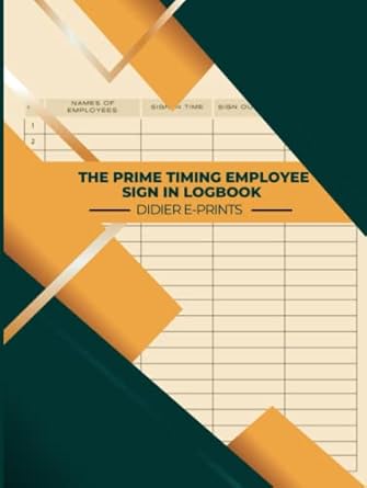 Amazon.com: The Prime Timing Employee sign in logbook: The A-to-Z ...