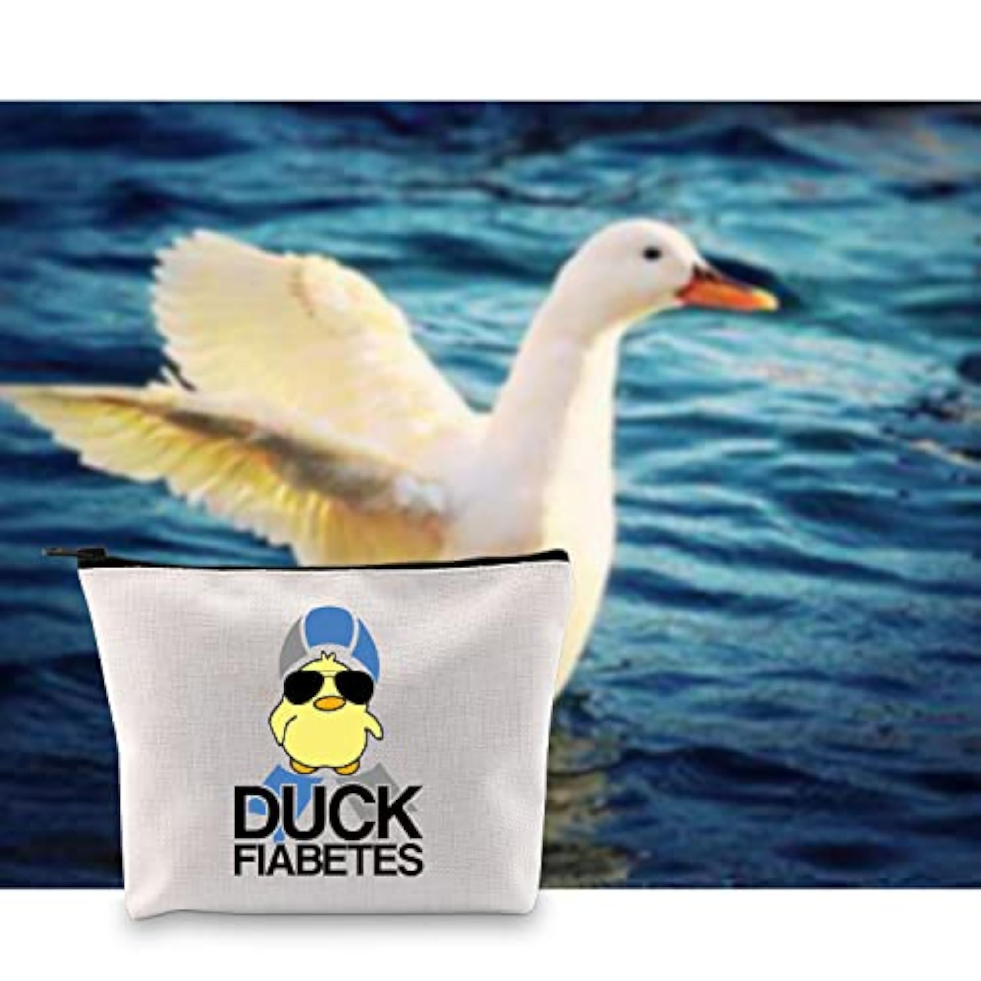 Diabetes Awareness Gift Makeup Bag, Diabetic Support Bag