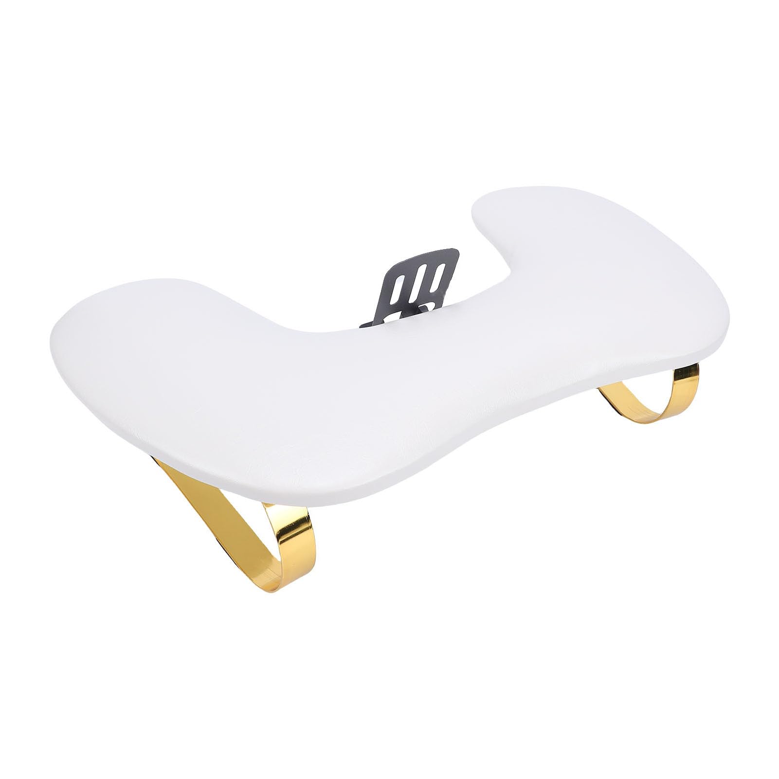 Reposabrazos para Uñas con Soporte para Teléfono, Cojín Ergonómico de Piel Sintética para Estación de Manicura Nail Techs, 1 Unidad (WHITE)