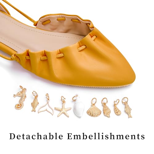 Lace Up Ballet Flats for Women Pointed Closed Toe Tie Up Slip On Ballerina Shoes Mary Jane Flats Cute Dressy Comfortable Fall Flats Shoes2