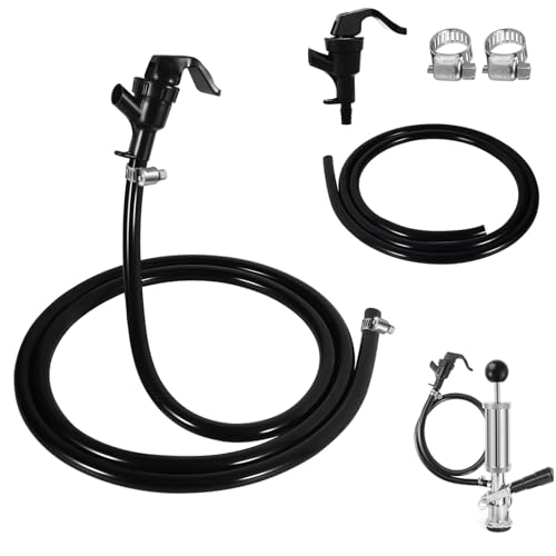 MRbrew 2 Pcs 3FT Beer Tap Tubing, Beer Hose Replacement Kit for Keg Pump Keg Tap, 3/16