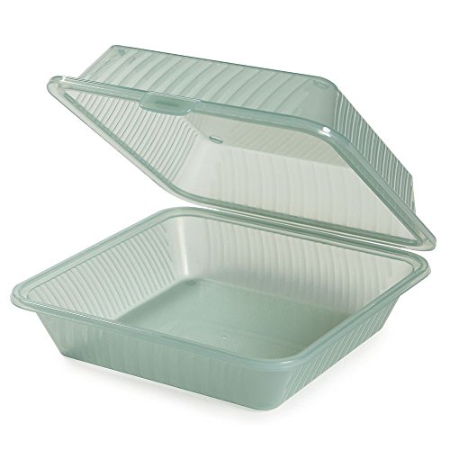 G.E.T. 1 Compartment Jade Polypropylene Eco-Takeout Container - 9