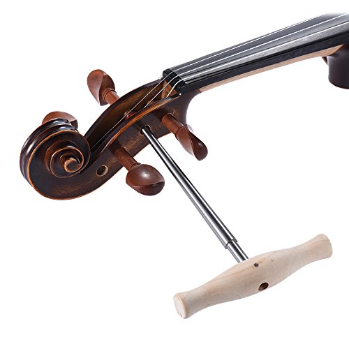 ammoon Violin Peg Hole Reamer 1:30 Taper with Wood Handle for 3/4 4/4 Violins Luthier Tool