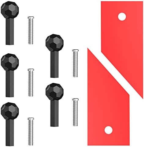 EBLIKI Prize Wheel Pegs and Red Pointers Replacement kit, Spinning Prize Wheel Replacement Parts for Game Trade Show(5 pegs, 5 Nuts and 2 Pointers)