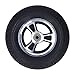ciciglow Wheelchair Tire PU Alloy Steel Hub 7in Anti Skid Wheel, Suitable for Carts, Easy Installation