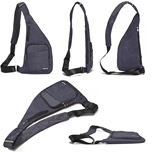 Image of Seoky Rop Sling Bag Slim Personal Purse Pocket Small Crossbody Chest Bag | Lightweight,Ultra Thin,Water Resistance,Anti-pickpocketing,Anti-Thief,Travel Purses,Small Sling Bag,Travel Workout