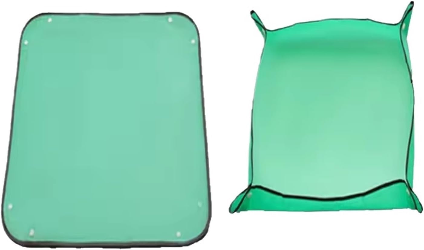 ESESE Foldable Plant Repotting Mat Garden Potting Pad Tray, Gardening PE Transplanting Waterproof Square Plants Washable Thicken Accessories For Indoor(75cmX100cm)