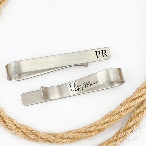 Sm Design Husband Gift Idea Personalized I Love You More Tie Clip Husband Tie Bar For Boyfriend Gift Personalized Tie Clip Gift Anniversary Tie Bar Love-You-More-Tie thumb #6