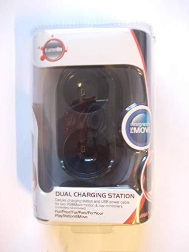 Gameon Dual Station de Charge Pour PS3 Déplacer Contrôleur [Video Jeu ]