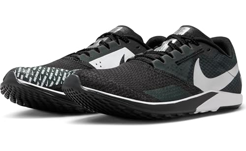Image of Nike Rival Waffle 6 Road and Cross-Country Racing Shoes (DX7998-100, White /Black-Pure Platinum)