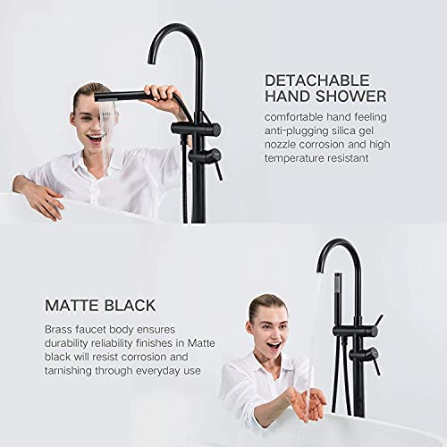 Taplong Freestanding Bathtub Faucet And Luxury Shower System #TOP2
