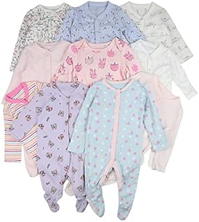Ex UK Store Baby Girls Sleepsuits 3 Pack Babygrows TinyBaby - 36 Months New