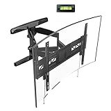 Loctek Curved TV Wall Mount Bracket for 32-70 inch Articulating Full Motion Tilt Swivel Flat and Curved Screen TV