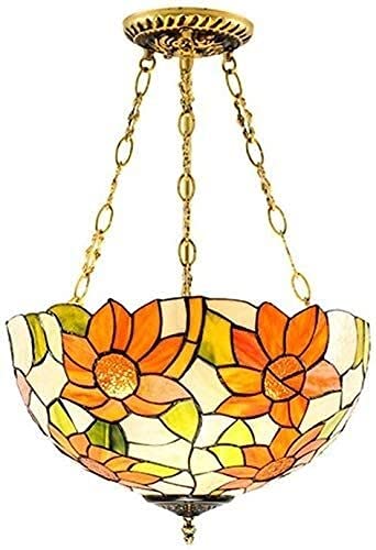 HPTHLY Tiffany Chandelier Creative Anti Bar Cafe Continental Antique Lamp Corridor Corridor Study Semi-Flush