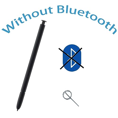 Image of 2 Pack S Pen S23 Ultra Stylus Replacement for Samsung Galaxy S23 Ultra S Pen, withoutBluetooth Function(Phantom Black) + Eject Pin EJ-PS918