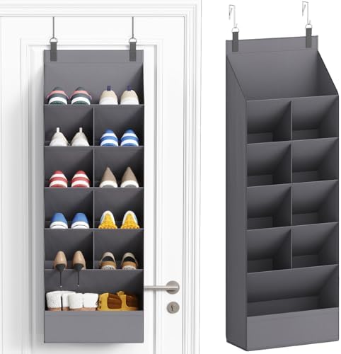 Lifewit Over the Door Shoe Organizers, 1 Pack Hanging Shoe Rack w...