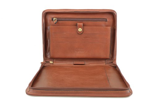 Conférencier Katana cuir de vachette pleine fleur K 6894 - A5, porte-documents zippé de luxe - 3