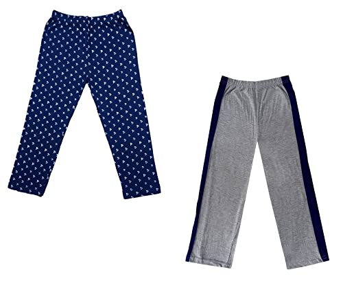 Image of indi weaves Boys and Girls Cotton Solid and Printed Pyjama /Pant /Trackpants