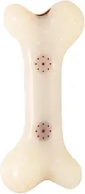 JAMBO PET Osso Para Cachorro, Mordedor Boninho Médio, Limpa Os Dentes E Fortalece A Gengiva, Feito em Silicone, Resistente (Carne)