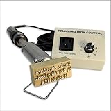 Custom Branding Iron with Personalized Text Includes Electric Heating Tool and Temp Control Unit - L
