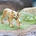 Gemini&Genius Lynx Snow Leopard Toys Set for Kids, Forest Animals Toy Figures, Woodland Animals, Wildlife Figurines, Cake Toppers, Display, Education, Play Toys for Kids Toddlers