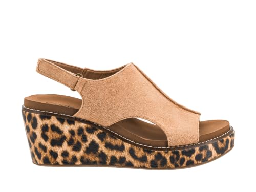 Image of Corkys Footwear Womens Carley Wedges, Featuring Corkys EVA Foam Cushioned Insoles, A 2.5 Inch Heel, Lightweight For All Day Wear, And Hook And Loop Closure