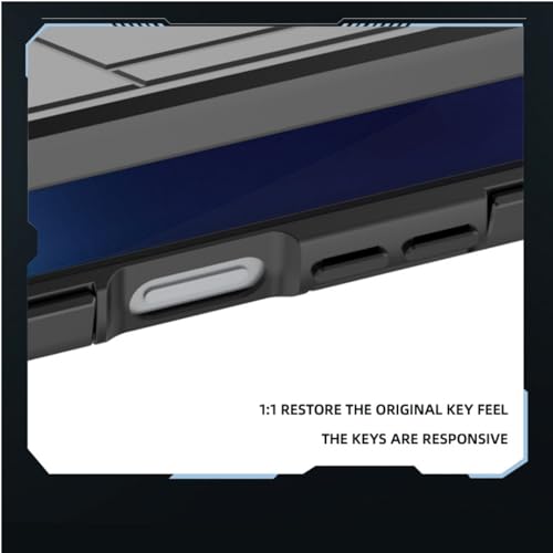 SORAKA Capa para Xiaomi Poco C75 com suporte de metal rotativo de 360 graus, peça magnética de ferro para suporte magnético de telefone para carro, preto