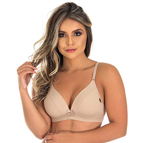 Sutiã de Bojo Sem Aro Base Confort Line | 5262 cor:creme;tamanho:M