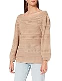 beigene morgan stanley Strickpullover mit U-Ausschnitt auf der Rückseite.