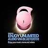 Invisible Sleep Headphones, Sleep Earbuds for Side Sleepers, Mini Noise Blocking Sleep Earphones, Bluetooth 5.3 Hidden Earbuds for Work, Ear Buds Sleeping, Pink