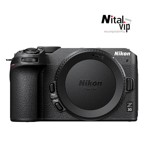 Nikon Z30 Body + Lexar Sd 64 Gb 800X Fotocamera Mirrorless, Cmos Dx Da 20.9 Mp, Lcd Angolazione Variabile, Registrazione Fino A 125Min, Video 4K, Nero [Nital Card: 4 Anni Di Garanzia] - 2