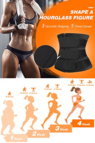 Image of Women Waist Trainer Cincher 3 Straps Tummy Control Body Shaper