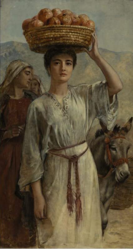 Affiche Impression Toile Femme aux Grenades pour Créer un Salon Chaleureux et Artistique