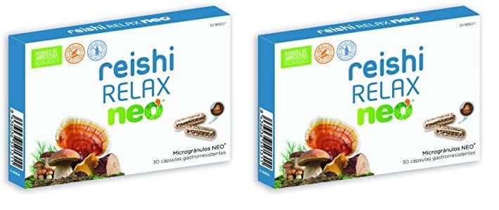 NEO | REISHI NEO | Relax Complemento Alimenticio que Ayuda a la Relajación 30 Cápsulas | Hongos de Agricultura Ecológica | Apto para Vegetarianos Sin gluten ni Derivados Lácteos | Tomar 1 o 2 al Día