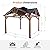 Modern Shade 12’ x 12’ Cedar Gazebo, Heavy Duty Hardtop Gazebo with Steel Roof, Water Resistant, Wind Resistant, Perfect for Your Permanent Outdoor Pavilion, Solid Wood Framed Gazebo