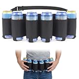 BCHKO 1 Pcs Getränke Portable Bier/Soda Gürtelhalter für Camping, Wandern, Outdoor Party (Schwarz)