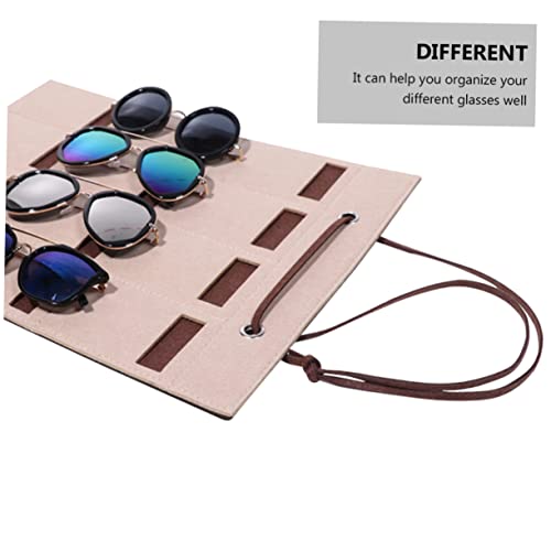 Totority 3 Pecas Saco De Armazenamento Doméstico Suporte De Exibição De Óculos De Sol Bolso De Óculo