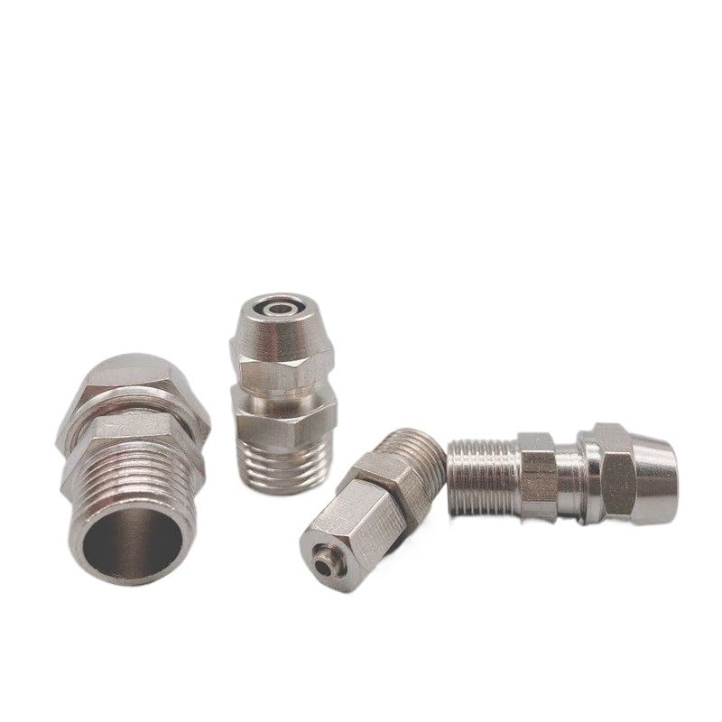 1PC PC4 6 8 10 12 14 16mm Pipe Tube to 1/8 1/4 3/8 1/2 trachea Quick screw connector copper pneumatic components Fast twist joint(PC OD 12mm,1/8