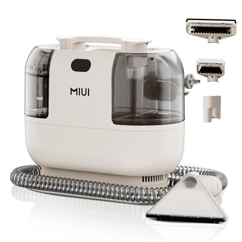 MIUI SpotClean, Multi-Purpose Portable Cleaner, Carpet and Upholstery Cleaner Machine, Non-Chemical Stain Remover for Pets, Stairs, Car Seats and Couch, Cushions, Lightweight, 75dB, Compact