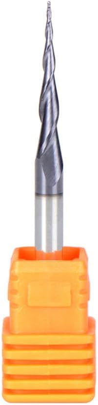 5pcs HRC55 Tapered Ball Nose Spiral End Mill R0.5xD4x20.5x50L Tungsten Solid Carbide CNC Router Bits 2 Flute Milling Cutter